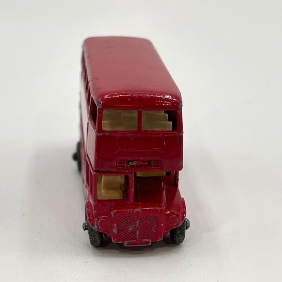 Vintage Matchbox Lesney Routmaster Bus No. 5 Double Decker Red - Picture 4 of 8